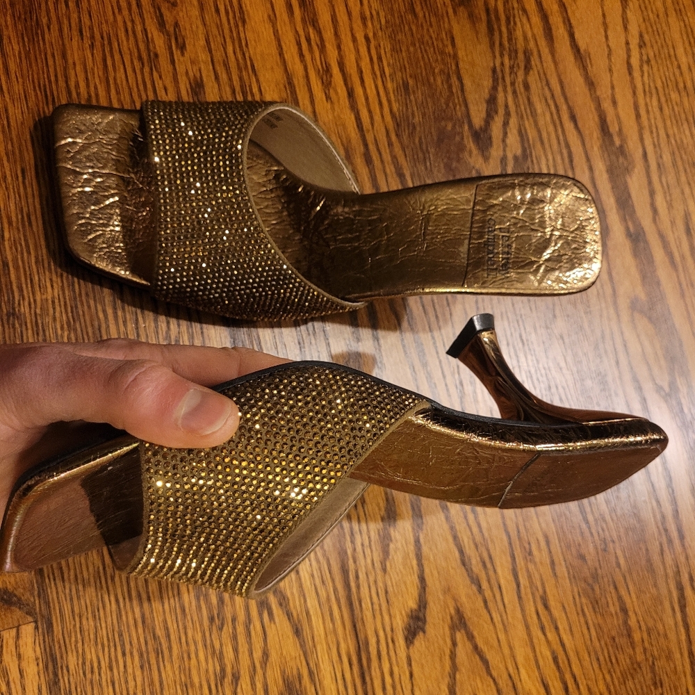 Women's Jeffrey Campbell Gold Shoes - Picture 4 of 4